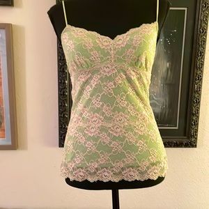 Lace tank top by Cosabella.